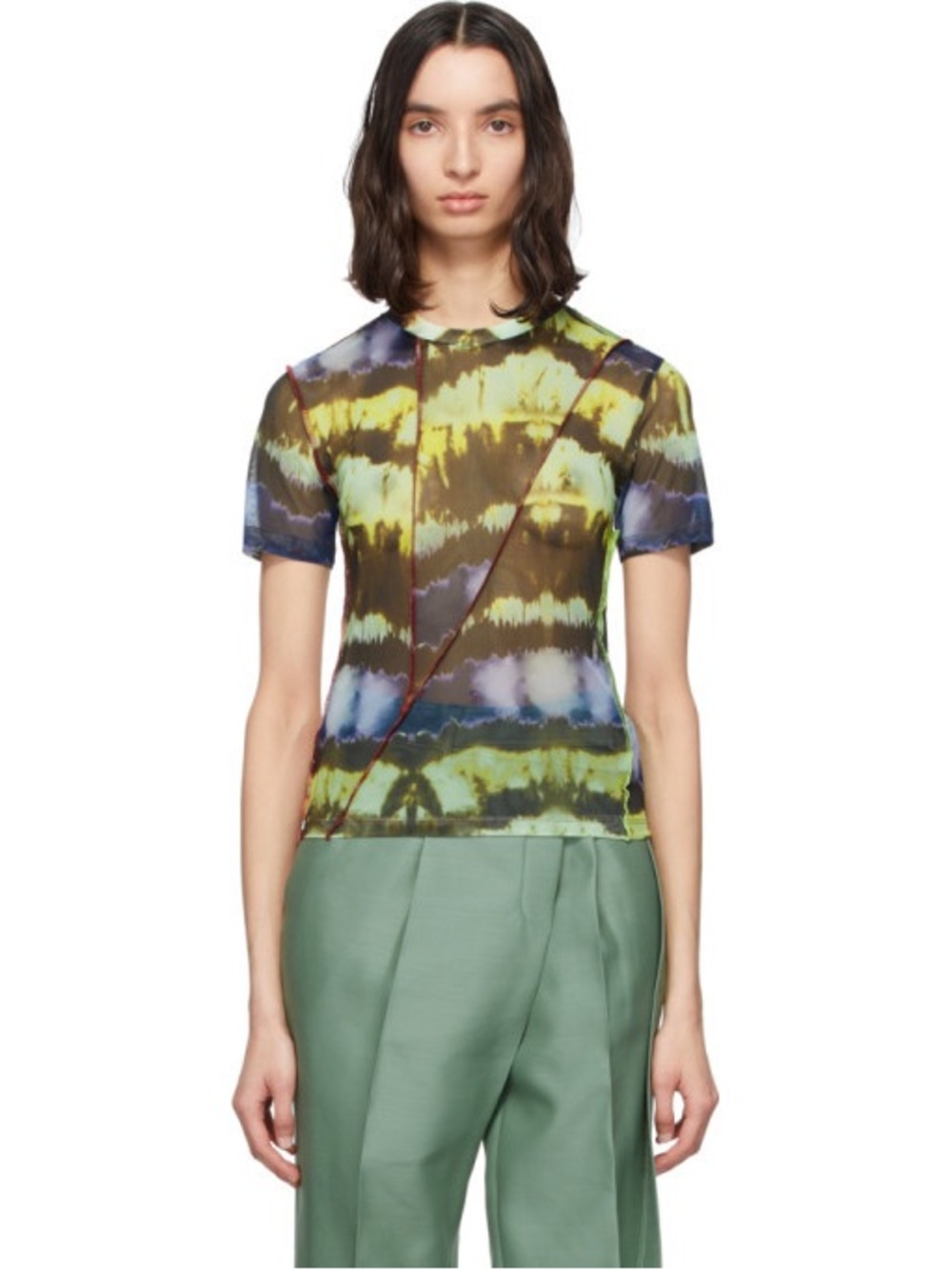 Andersson Bell Multicolor Mesh Funky Inside-Out T-Shirt